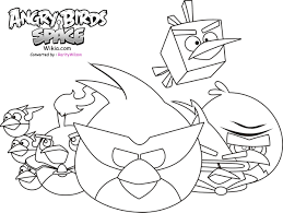 Free coloring pages, animations, online kids games and printable coloring pages for kids! Angry Birds Space All Birds Coloring Page For Kids Printable