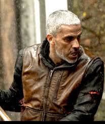 Il va grandir autour des montagnes du vercors et de la charteruse. Sami Bouajila Earth And Blood Said Leather Vest Jackets Creator
