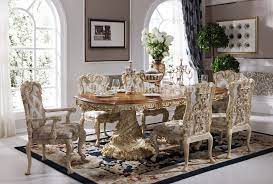 It is completely handmade of solid beechwood and genuine walnut veneers , the table top is hand inlays and genuine marquetry highlight this exquisite set.it includes riva italian dining table , buffet , mirror for buffet , side chair. Baroque Antique Style Italian Dining Table 100 Solid Wood Italy Style Luxury Dining Table Set Buy Baroque Dining Table Dining Table Set Italian Luxury Table Product On Alibaba Com