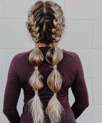 Doing bubble braid is easy. 9 Bubble Braids That Ll Have You Reaching For Your Hair Ties Sporty Hairstyles Cool Braid Hairstyles Hair Styles