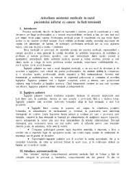 Stare de integritate somatică •dpv clinic lipsa simptomelor •dpv bolnav: Referat Atitudinea Asistentei Medicale In Cazul Pacientului Infectat Cu Cancer In Faza Terminala Medicina 284348