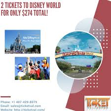 Get 2 Tickets To Disney World For A Total Of 274 Good For 2days 2 Parks Disney World Tickets Theme Park Orlando Cheap