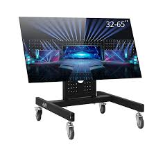 عربة نقل تلفزيون بلازما lcd مسطحة مقاس 32 65 بوصة حامل أرضي مع 4 عجلات قفل vesa 600x400 مم نقل حتى 88 رطلا tv mount aliexpress