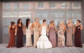 Mix N Match Bridesmaids Dresses Brown Ivory Champagne Can This Be Done Wiith Purp Different Bridesmaid Dresses Fall Bridesmaid Dresses Mixed Bridesmaid Dresses