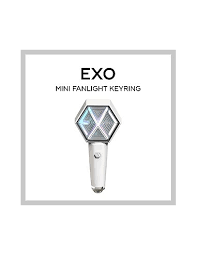 Pre Order Exo Official Goods Mini Fanlight Keyring