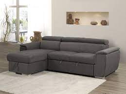While being small in stature, the serta palisades reversible storage sectional is big on comfort and convenience, making it a great seating option that the whole. Bentley Sectional With Pull Out Bed Storage Chaise Grey Walmart Canada
