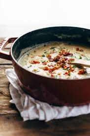 If the soup is too thick to blend. Basic Awesome Creamy Potato Soup Recipe Pinch Of Yum