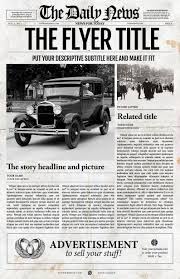 1 Page Newspaper Template Adobe Photoshop Users Only 11x17 Inch In 2020 Newspaper Front Pages Vintage Newspaper Newspaper Template