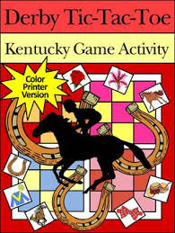 Perfect for displaying at your kentucky derby party and full of fun facts about the race this free printable is sure to be a conversation starter. Kentucky Derby Game Activities Derby Tic Tac Toe Game Activities Color Version