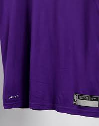 Let everyone know where your allegiance lies. Nike Basketball Los Angeles Lakers Dri Fit Practice T Shirt In Purple Asos