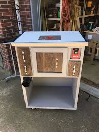 Home Made Router Table With Custom Dust Collection Made By Philip H Router Table Woodworking Project Design Easy Woodworking Projects