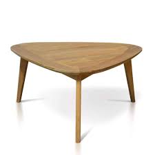 Mid Century Modern Teak Outdoor Triangle Coffee Table Impression Teak Patio Furniture Teak Outdoor Furniture Teak Garden Furniture
