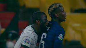 Pogba said the german nibbled on him, and rüdiger said he regrets doing it. France Germany Antonio Rudiger Bites Paul Pogba In The Middle Of A Duel Video Newswep