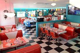 pin by minari on 元素 汽车旅馆 diner decor retro cafe diner aesthetic