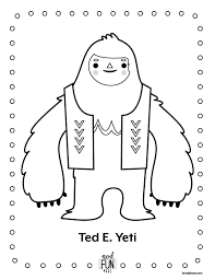 Show your kids a fun way to learn the abcs with alphabet printables they can color. Nod Printable Coloring Pages Winter Yeti Crate Kids Blog
