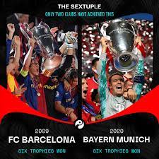 With bayern munich's club world cup triumph, two clubs can now claim to have won the sextuple. Squawka Football On Twitter Bayern Munich Are Just The Second Team In History To Hold Six Major Trophies At A Single Time Fifa Club World Cup Uefa Super Cup