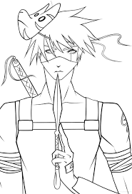 It is a very good japanese manga series. Anime Coloring Pages Kakashi Coloring And Drawing
