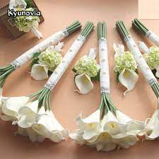 Here's how to craft a few popular styles: Kyunovia Beautiful Real Touch Pu Artificial 15pcs Calla Lily Bridesmaid Flowers Wedding Boutonniere Bridal Wedding Bouqute D75 Wedding Bouquets Aliexpress