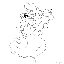 Download or print the image below. Thundurus Pokemon Coloring Pages Xcolorings Com