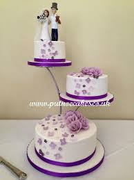 Separator Stand 3 Tier Wedding Cake Bride And Groom Topper Was Made By A Friend Of The Bride Tiered Wedding Cake Simple Wedding Cake Wedding Cake Stands