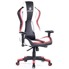 Simlife Gaming Office Chair Racing Style Pu Leather Executive Large Pc Computer Desk Chair Adjustable High Back Swi Gaming Chair Computer Desk Chair Desk Chair