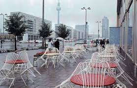 Berlin Karl Marx Allee Mokka Milch Eisbar 1968 West Berlin East Berlin East Germany