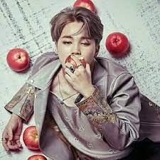 You may become an artist of all time. Jimin Please Stop Eating This Apple With This Expression Bts Jimin Bts Wings Jimin