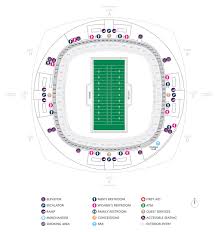 football seating charts mercedes benz superdome