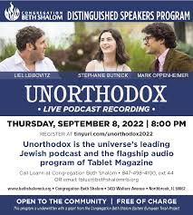 INSIDE THIS ISSUE RABBI CHAPMAN'S CHRONICLE'S