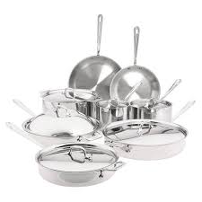All Clad Stainless Steel 14 Piece Cookware Set I Reviews Wayfair