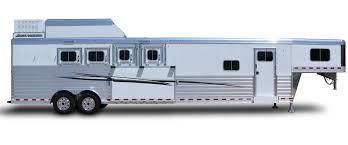 We carry the largest collection of new and used horse trailers for sale nationwide. Gooseneck Slant Reverse Load Aluminum Horse Trailer Elite Custom Aluminum Horse And Stock Trailers
