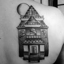 Chinese tattoos vs japanese kanji tattoos. 60 Haunted House Tattoo Designs For Men Spooky Spot Ink Ideas