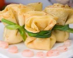 Recette De Crepes Aux Crevettes Et Au Curry En Aumonieres Recette Recettes De Cuisine Alimentation Crepe Aux Crevettes
