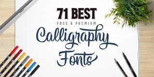 Therefore, you don't see drastic changes in the width of the lines like you do with calligraphy. 71 Of The Best Calligraphy Fonts Free Premium Lettering Daily