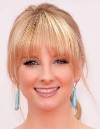 Melissa Rauch Ponytail Short Hair With Bangs Hairstyles With Bangs Melissa Rauch