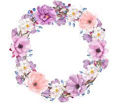 See more ideas about flower frame, watercolor flowers, flower circle. Download Picture Transparent Library Floral Design Watercolor Water Color Purple Flower Clip Art Full Size Png Image Pngkit
