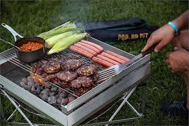 Check spelling or type a new query. Campfire Defender Pop Up Fire Pit Heat Shield And Trifold Grill Grate