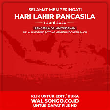 Ucapan hari lahir pancasila, masukuniversitas.com. Poster Hari Lahir Pancasila Background Ucapan Terbaru Yang Keren