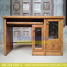 Jual Meja Komputer Jati Minimalis Off Mjk 010 Meja Komputer Meja Minimalis