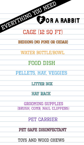 Maybe you would like to learn more about one of these? What You Need For A Rabbit List Pet Bunny Bunny Care Bunny Cages