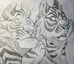 Hedvig On Instagram More Tigers Done A While Ago Tiger Art Artist Artwork Artstagram Vixiearts 2d Draw Draws D Animal Drawings Furry Art Drawings