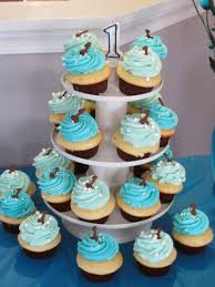 Birthday Cupcake Ideas For Boys 1st Birthday Boy Cupcake Tree 1st Birthday Cupcakes Birthday Cupcakes Baby Birthday Cakes