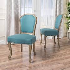 Amazon Com Christopher Knight Home 300254 Godfrey Fabric Dining Chair Set Of 2 Dark Teal Chairs Dining Room Teal Dining Chairs Fabric Dining Chairs