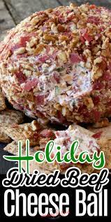 Dried Beef Cheeseball Recipe Vintage Christmas Recipe Everyone Loves Dried Beef Cheeseball Recipes Cheese Ball Recipes Dried Beef Recipes