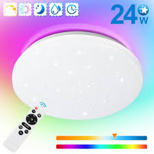 Led sternenhimmel farbwechsel deckenleuchte deckenlampe. Vingo 24w Led Deckenleuchte Rgb Farbwechsel Kaufland De
