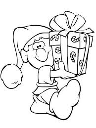 Choose the christmas coloring page you want to print, and make your own christmas coloring book! Elf Holding Big Christmas Present Coloring Page Color Luna