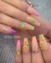 9 373 Likes 87 Comments Tino Turn On Post Notification Vo Tino On Instagram Pastel Clovers Luxury Nails Long Acrylic Nails Coffin Nails Designs