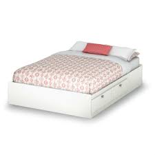 Finley dark grey upholstered full platform bed frame with lifting storage. Full Size Modern Platform Bed With 4 Storage Drawers Fastfurnishings Com