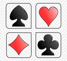 There are 13 spade cards in a pack of 52 cards. Deck Of Card Symbols Cards Diamond Heart Spade Clipart 148993 Pinclipart