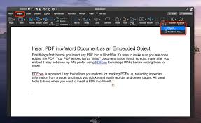 Within the open a pdf document dialog box, select the desired pdf file for insertion, and click ok. How To Insert Pdf Into Word Documents The Right Way